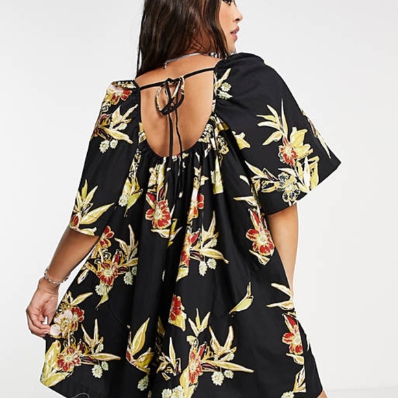 Free People Jodie Printed Tunic in Black - Picture 2 of 8